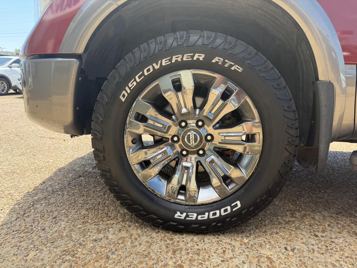 2017 RED NISSAN TITAN PLATINUM SV (1N6AA1E55HN) with an 5.6L 8CYL engine, located at 922 W. Beacon St., Philadelphia, MS, 39350, (601) 650-3675, 32.770447, -89.127151 - Photo#7