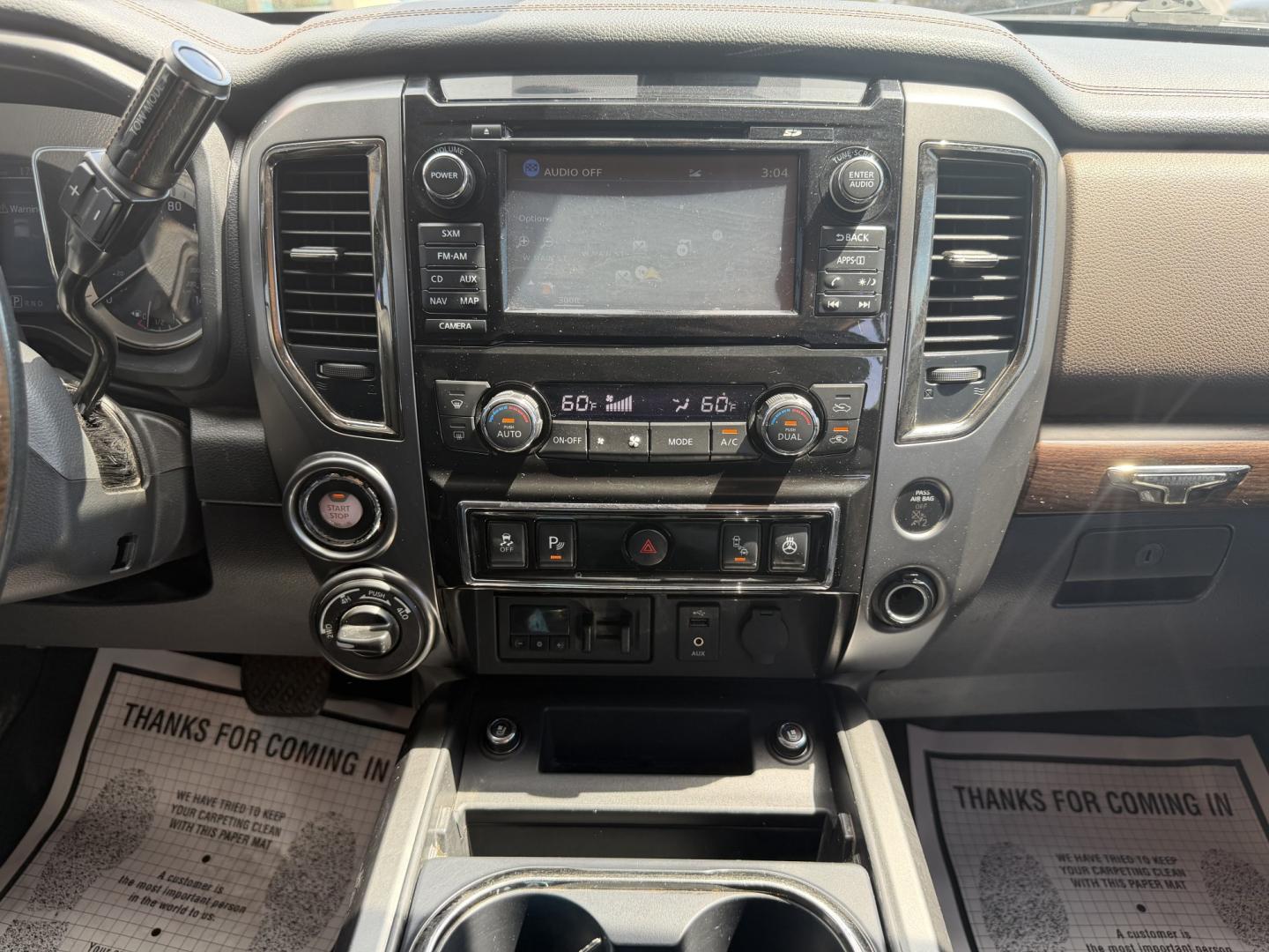 2017 RED NISSAN TITAN PLATINUM SV (1N6AA1E55HN) with an 5.6L 8CYL engine, located at 922 W. Beacon St., Philadelphia, MS, 39350, (601) 650-3675, 32.770447, -89.127151 - Photo#17