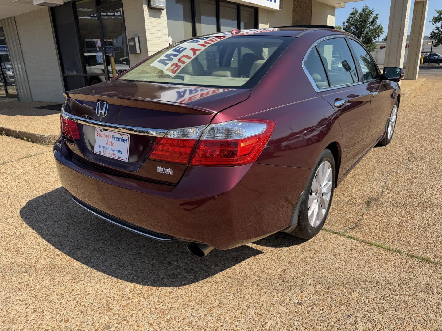 2014 BURGUNDY HONDA ACCORD EX-L (1HGCR2F83EA) , located at 922 W. Beacon St., Philadelphia, MS, 39350, (601) 650-3675, 32.770447, -89.127151- Photo#5