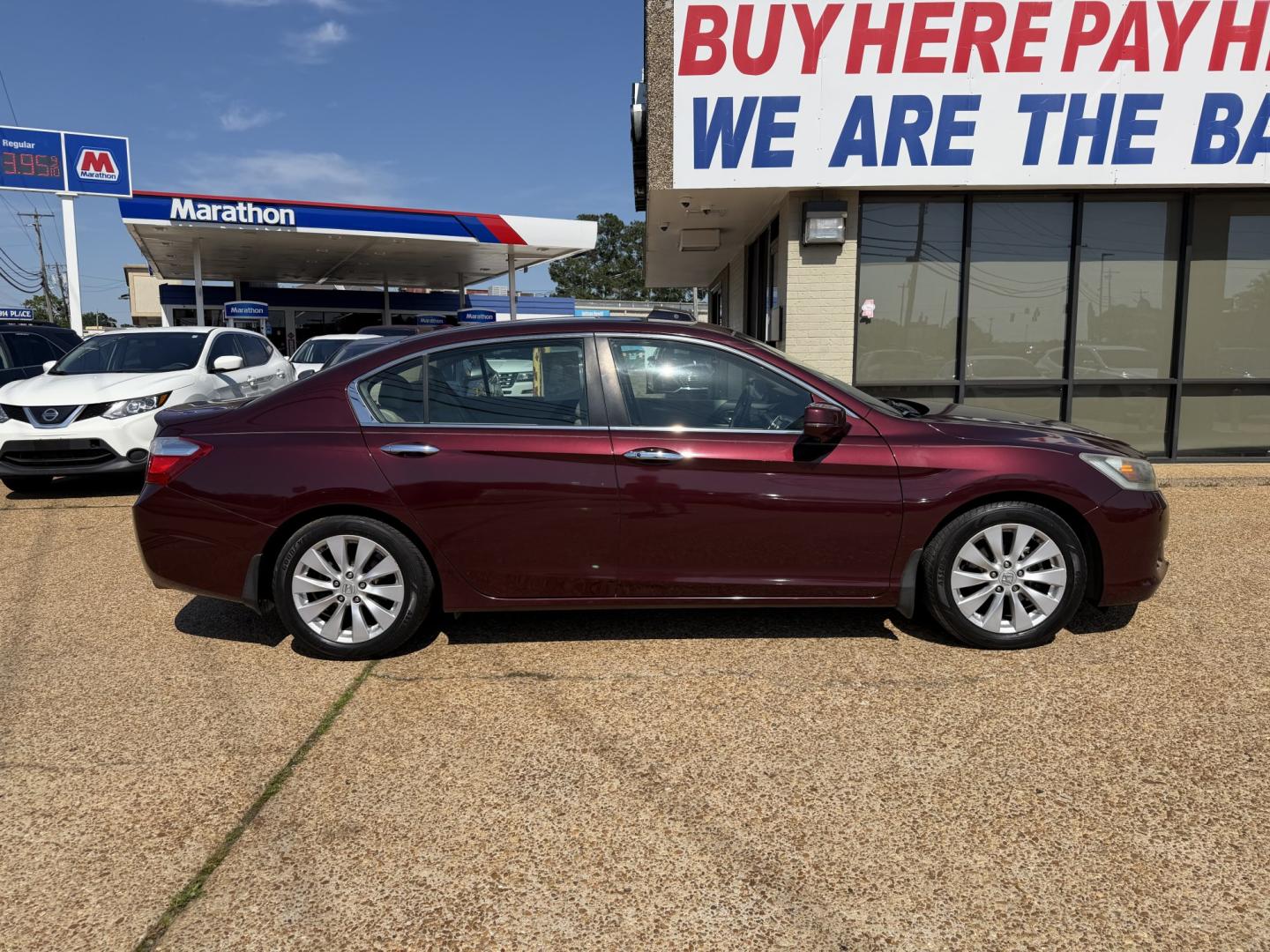 2014 BURGUNDY HONDA ACCORD EX-L (1HGCR2F83EA) , located at 922 W. Beacon St., Philadelphia, MS, 39350, (601) 650-3675, 32.770447, -89.127151- Photo#6