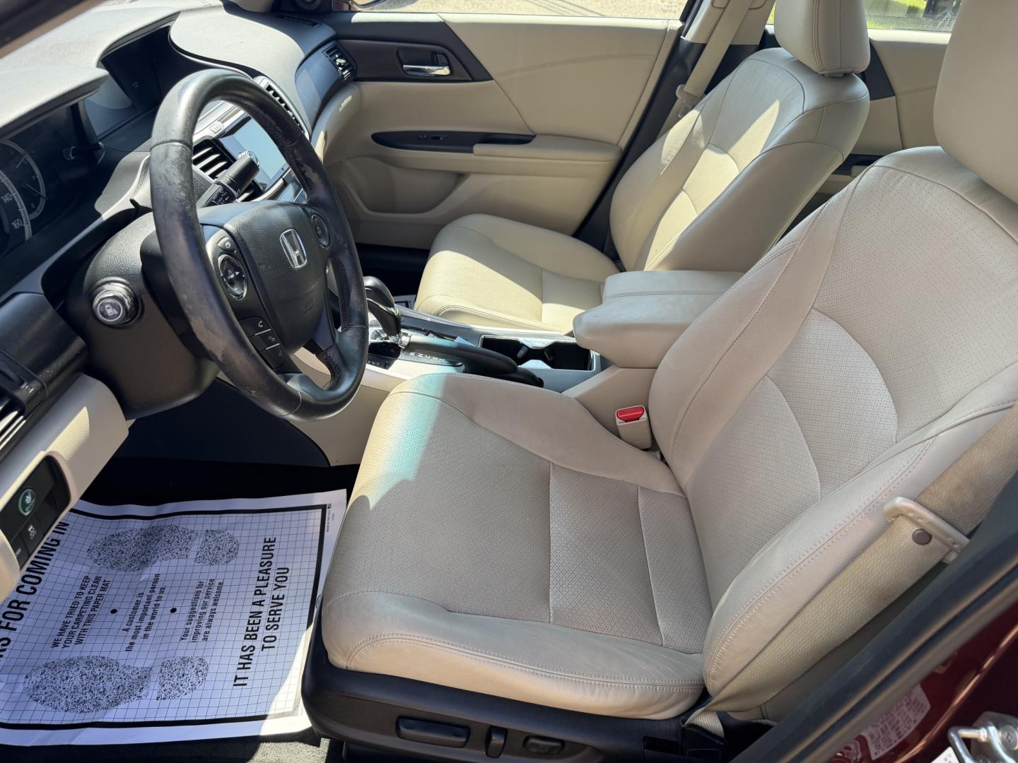 2014 BURGUNDY HONDA ACCORD EX-L (1HGCR2F83EA) , located at 922 W. Beacon St., Philadelphia, MS, 39350, (601) 650-3675, 32.770447, -89.127151- Photo#9