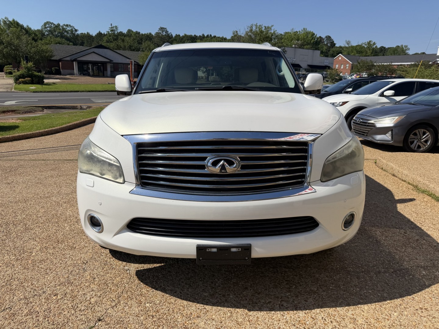 2012 WHITE INFINITI QX56 BASE (JN8AZ2NF3C9) , located at 922 W. Beacon St., Philadelphia, MS, 39350, (601) 650-3675, 32.770447, -89.127151 - Photo#1