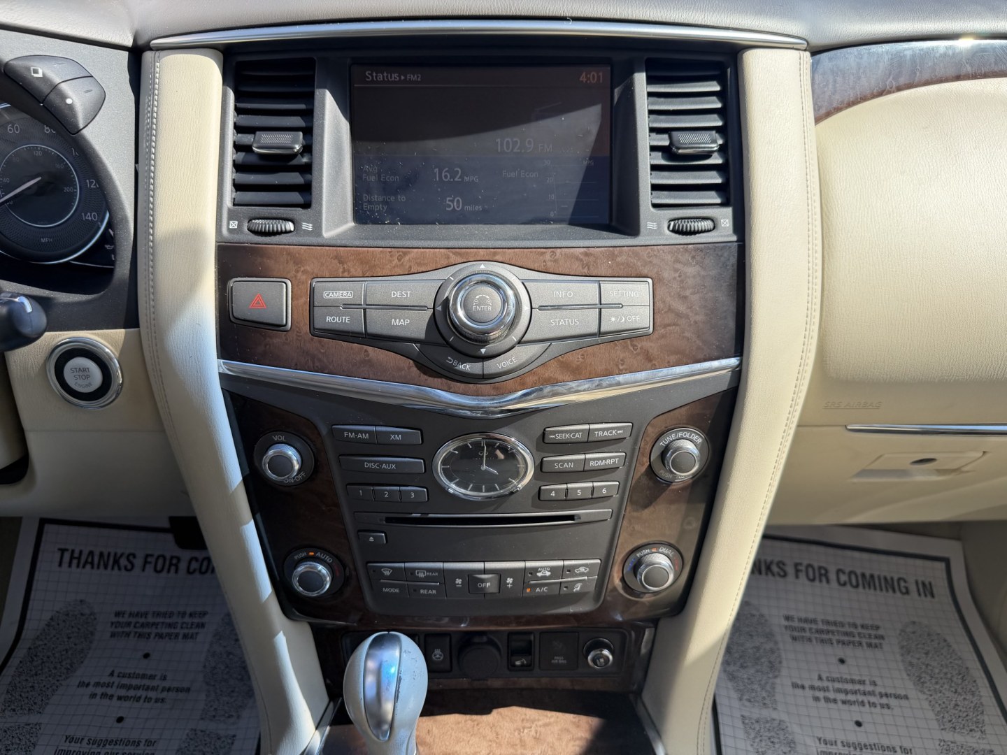 2012 WHITE INFINITI QX56 BASE (JN8AZ2NF3C9) , located at 922 W. Beacon St., Philadelphia, MS, 39350, (601) 650-3675, 32.770447, -89.127151 - Photo#17