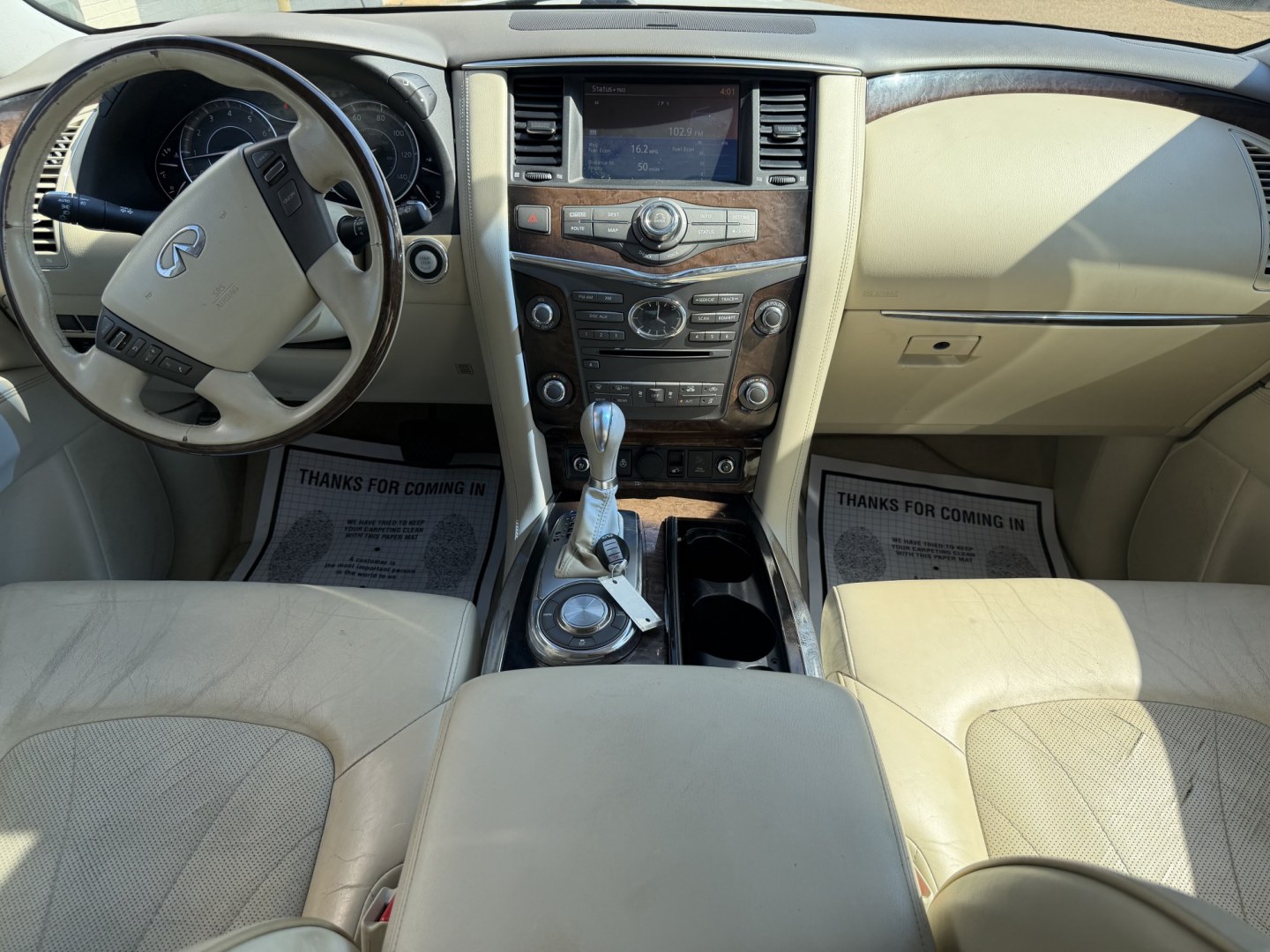 2012 WHITE INFINITI QX56 BASE (JN8AZ2NF3C9) , located at 922 W. Beacon St., Philadelphia, MS, 39350, (601) 650-3675, 32.770447, -89.127151 - Photo#16