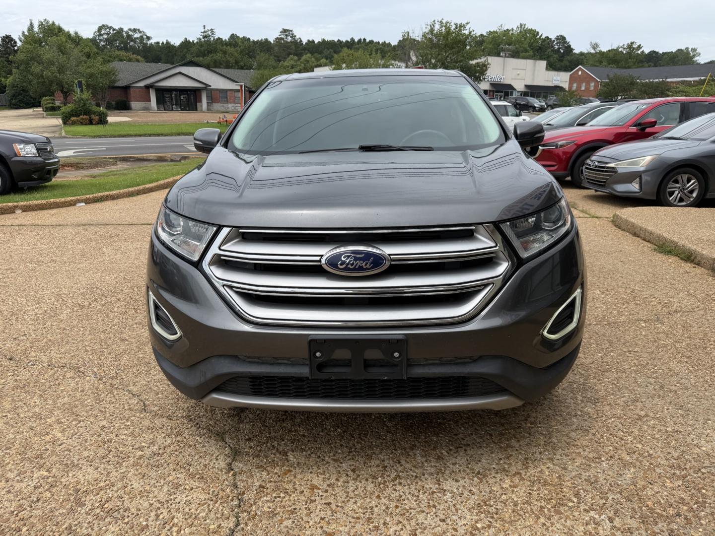 2015 GRAY FORD EDGE TITANIUM Titanium (2FMTK3K95FB) with an 2.0 L 4 Cyl engine, located at 922 W. Beacon St., Philadelphia, MS, 39350, (601) 650-3675, 32.770447, -89.127151 - Photo#1