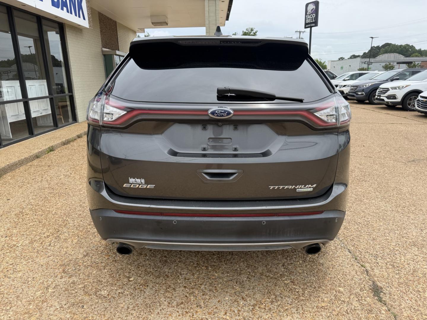 2015 GRAY FORD EDGE TITANIUM Titanium (2FMTK3K95FB) with an 2.0 L 4 Cyl engine, located at 922 W. Beacon St., Philadelphia, MS, 39350, (601) 650-3675, 32.770447, -89.127151 - Photo#4