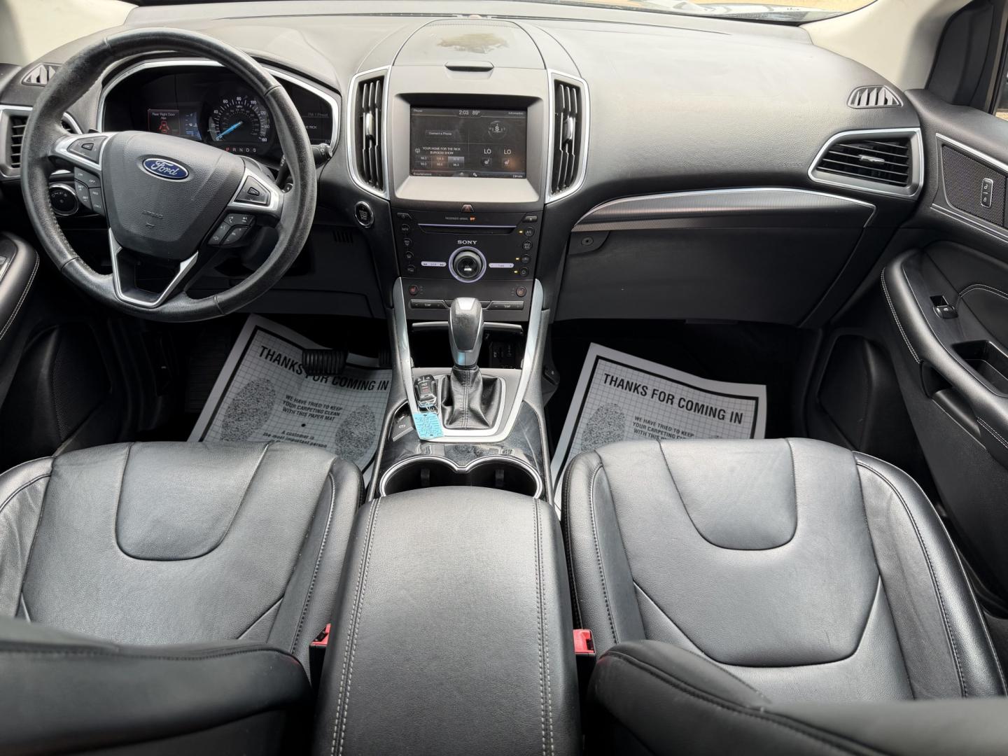 2015 GRAY FORD EDGE TITANIUM Titanium (2FMTK3K95FB) with an 2.0 L 4 Cyl engine, located at 922 W. Beacon St., Philadelphia, MS, 39350, (601) 650-3675, 32.770447, -89.127151 - Photo#16