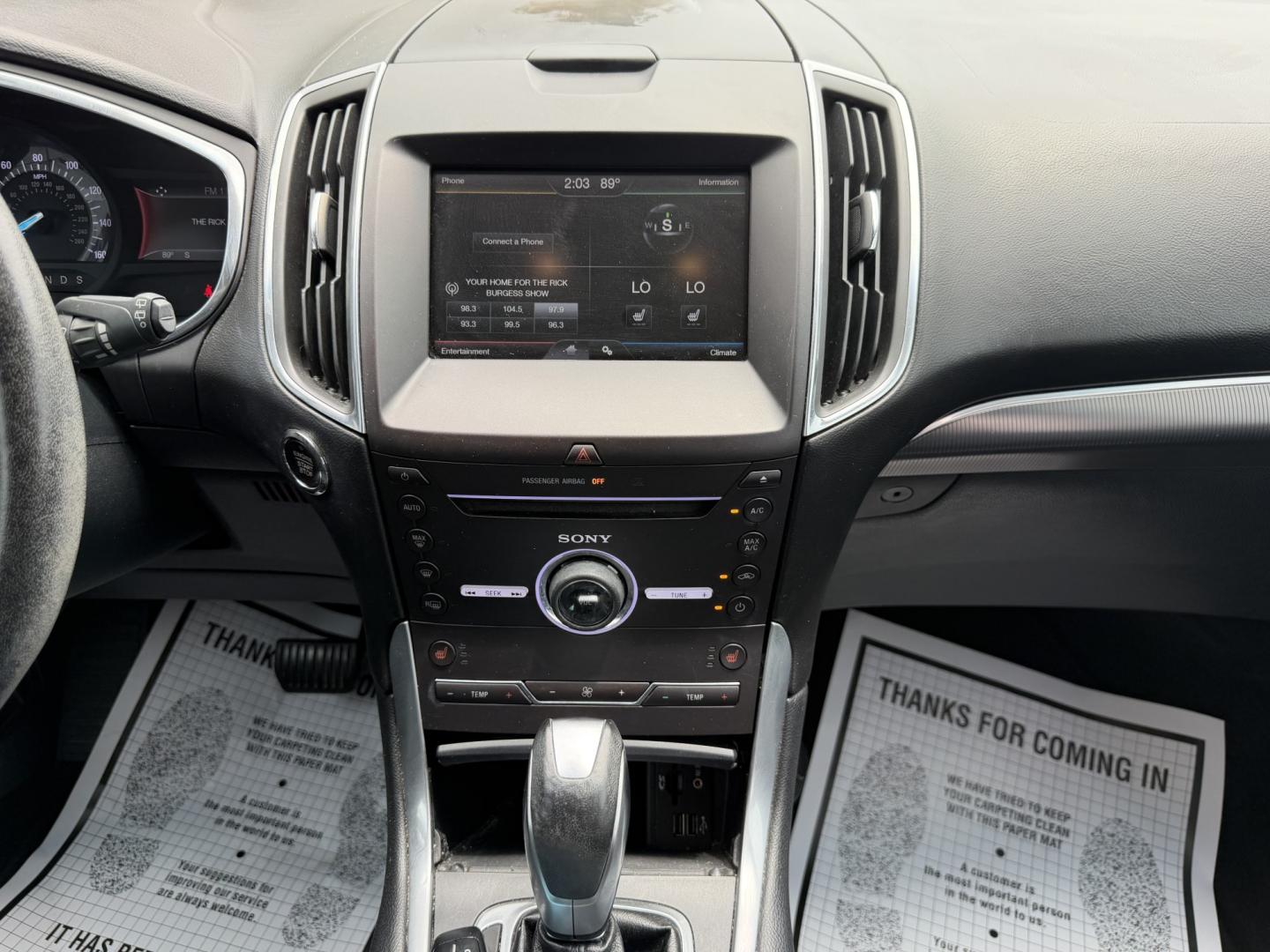 2015 GRAY FORD EDGE TITANIUM Titanium (2FMTK3K95FB) with an 2.0 L 4 Cyl engine, located at 922 W. Beacon St., Philadelphia, MS, 39350, (601) 650-3675, 32.770447, -89.127151 - Photo#17