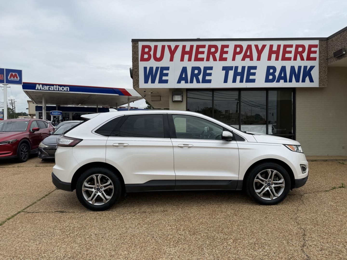 2015 WHITE FORD EDGE TITANIUM Titanium (2FMTK3K86FB) with an 3.5 L 6CYL engine, located at 922 W. Beacon St., Philadelphia, MS, 39350, (601) 650-3675, 32.770447, -89.127151 - Photo#6
