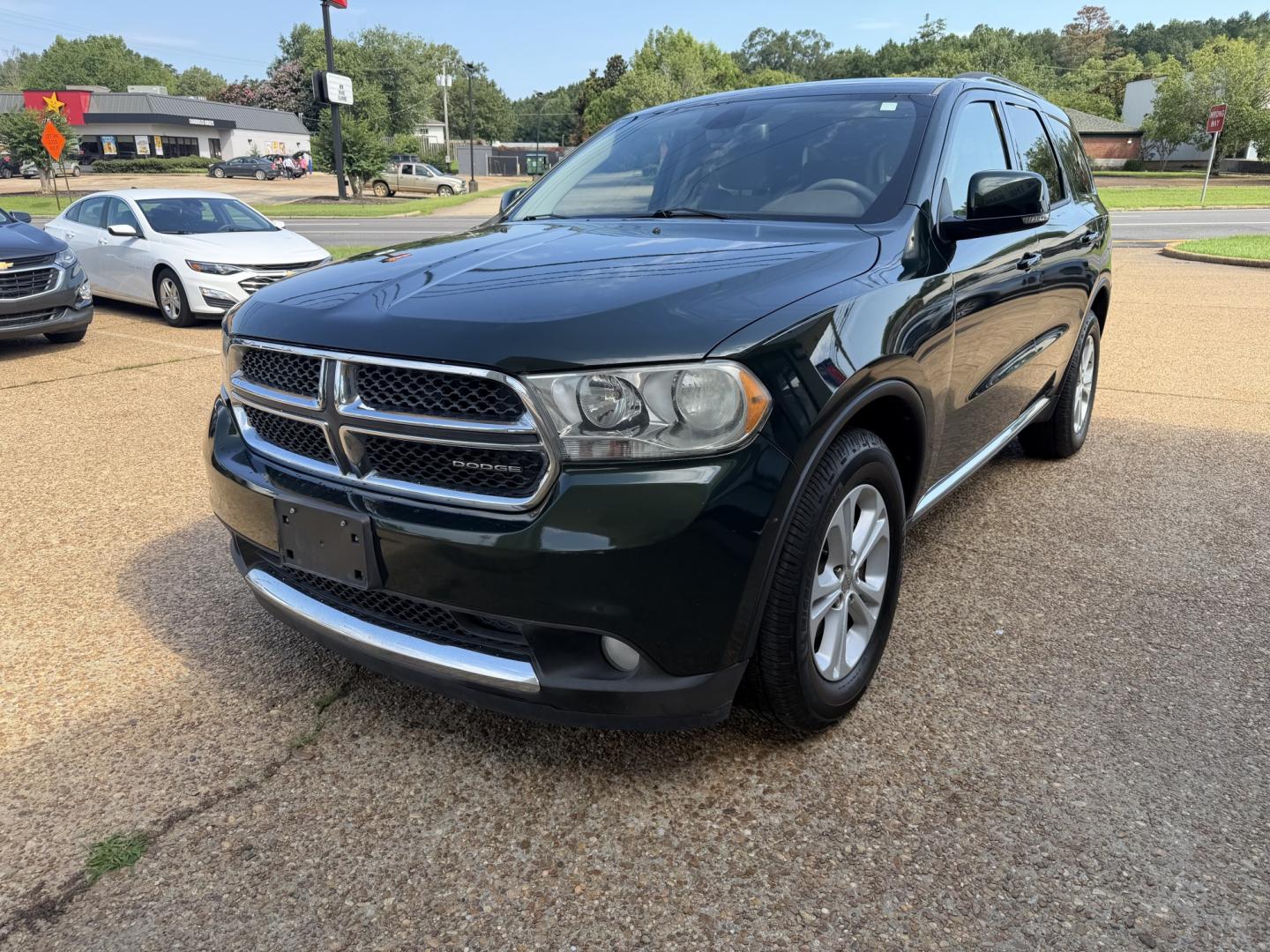 2011 GREEN DODGE DURANGO CREW (1D4RD4GG5BC) , located at 922 W. Beacon St., Philadelphia, MS, 39350, (601) 650-3675, 32.770447, -89.127151- Photo#2
