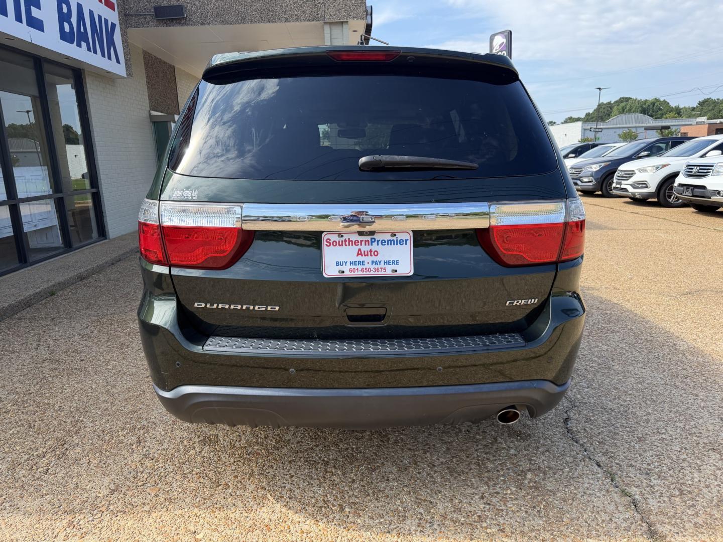 2011 GREEN DODGE DURANGO CREW (1D4RD4GG5BC) , located at 922 W. Beacon St., Philadelphia, MS, 39350, (601) 650-3675, 32.770447, -89.127151- Photo#4