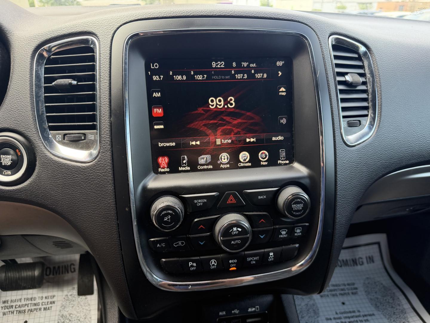2017 GRAY DODGE DURANGO GT (1C4RDJDG9HC) , located at 922 W. Beacon St., Philadelphia, MS, 39350, (601) 650-3675, 32.770447, -89.127151- Photo#17