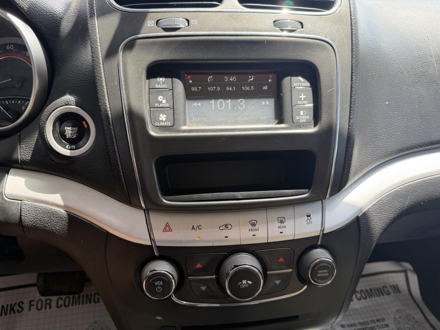 2017 WHITE DODGE JOURNEY SE (3C4PDCAB9HT) , located at 922 W. Beacon St., Philadelphia, MS, 39350, (601) 650-3675, 32.770447, -89.127151- Photo#17