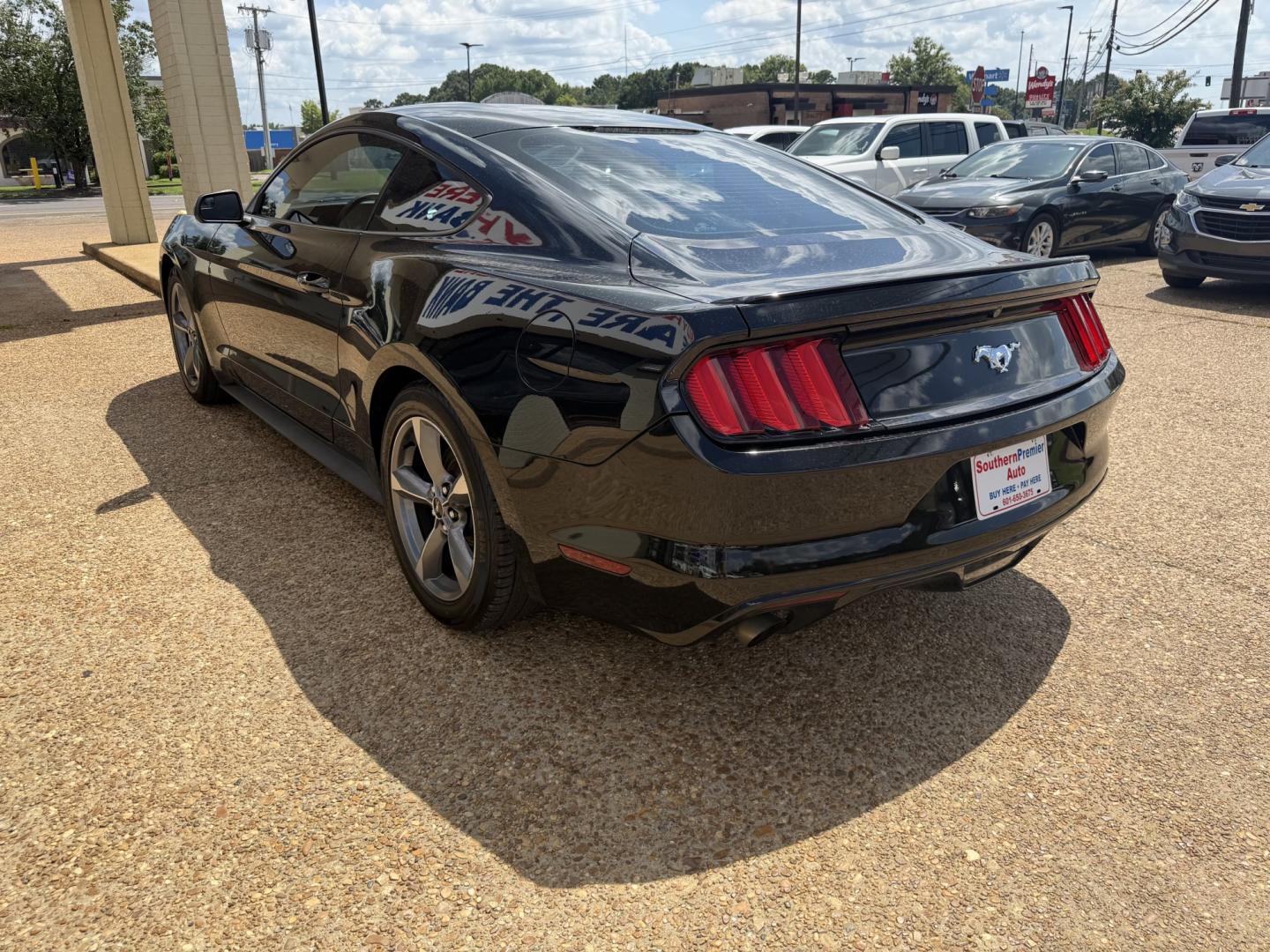 2016 BLACK FORD MUSTANG ECOBOOST (1FA6P8THXG5) , located at 922 W. Beacon St., Philadelphia, MS, 39350, (601) 650-3675, 32.770447, -89.127151- Photo#3