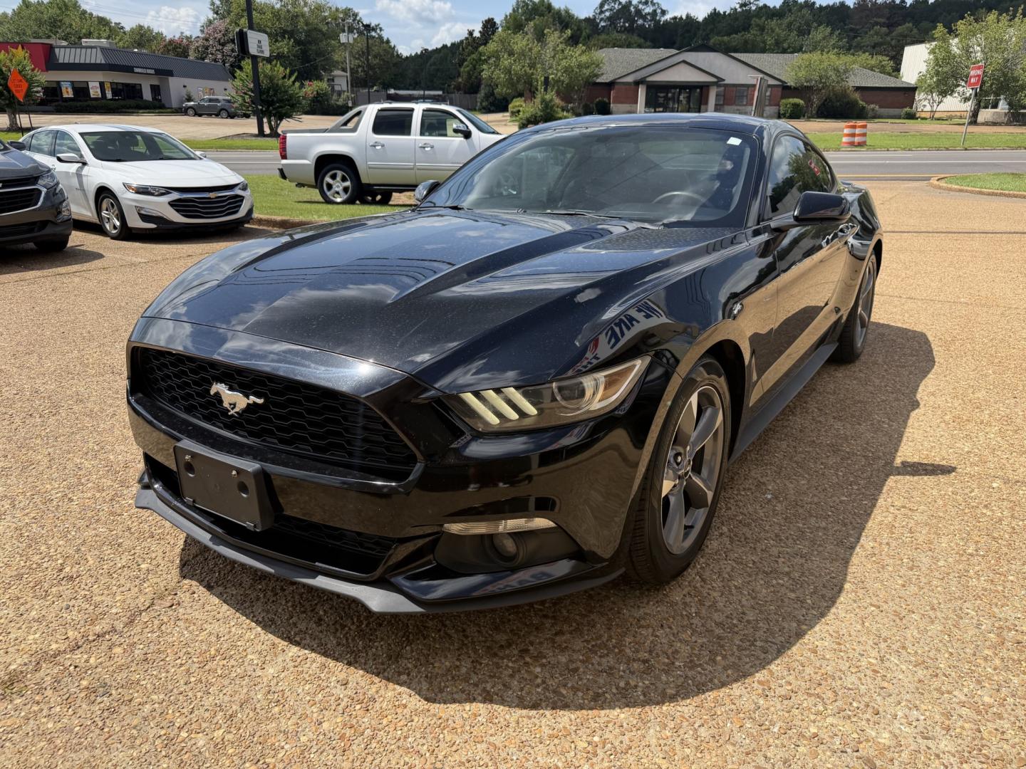 2016 BLACK FORD MUSTANG ECOBOOST (1FA6P8THXG5) , located at 922 W. Beacon St., Philadelphia, MS, 39350, (601) 650-3675, 32.770447, -89.127151- Photo#2