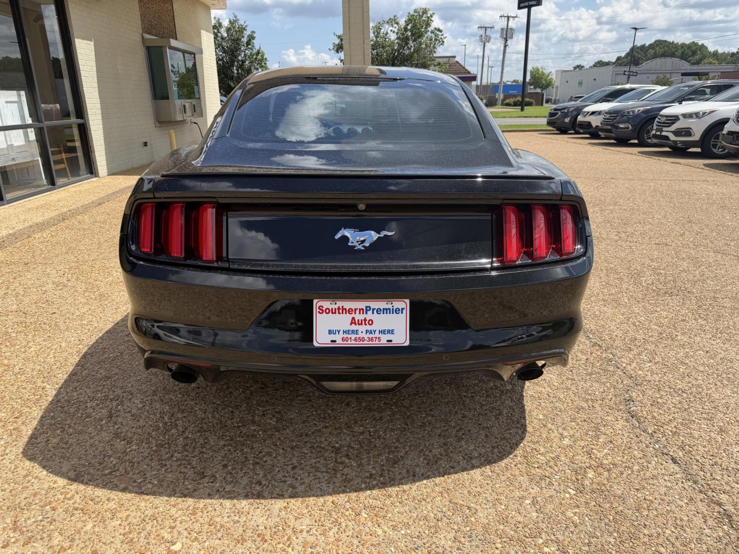 2016 BLACK FORD MUSTANG ECOBOOST (1FA6P8THXG5) , located at 922 W. Beacon St., Philadelphia, MS, 39350, (601) 650-3675, 32.770447, -89.127151- Photo#4