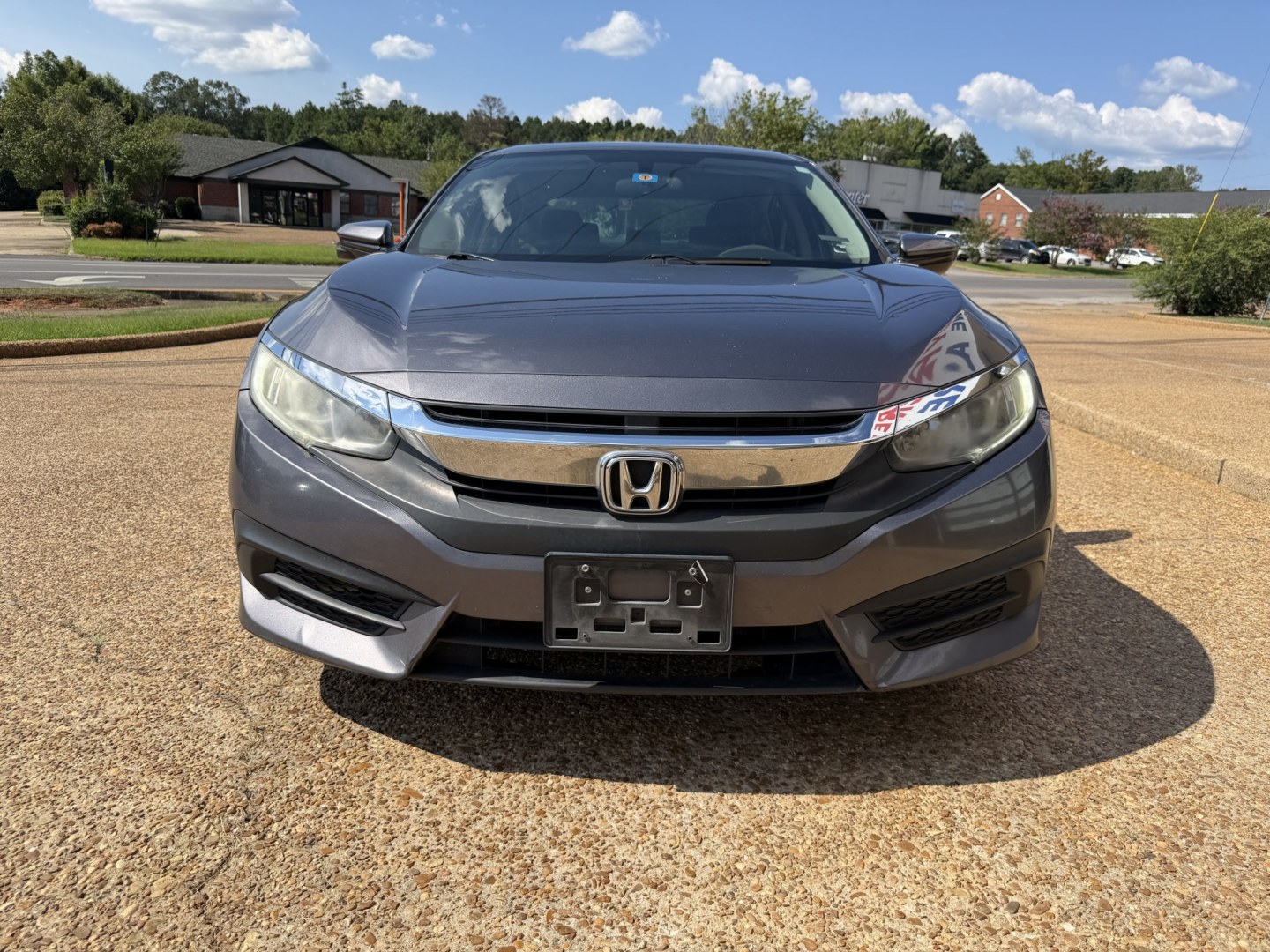 2016 GRAY HONDA CIVIC EX (19XFC2F76GE) , located at 922 W. Beacon St., Philadelphia, MS, 39350, (601) 650-3675, 32.770447, -89.127151- Photo#1