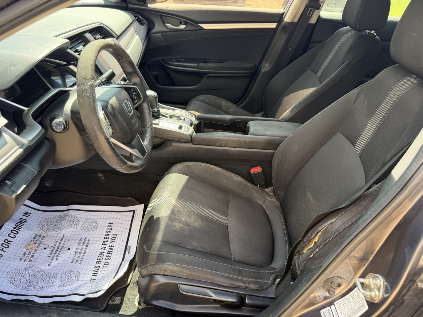 2016 GRAY HONDA CIVIC EX (19XFC2F76GE) , located at 922 W. Beacon St., Philadelphia, MS, 39350, (601) 650-3675, 32.770447, -89.127151- Photo#9