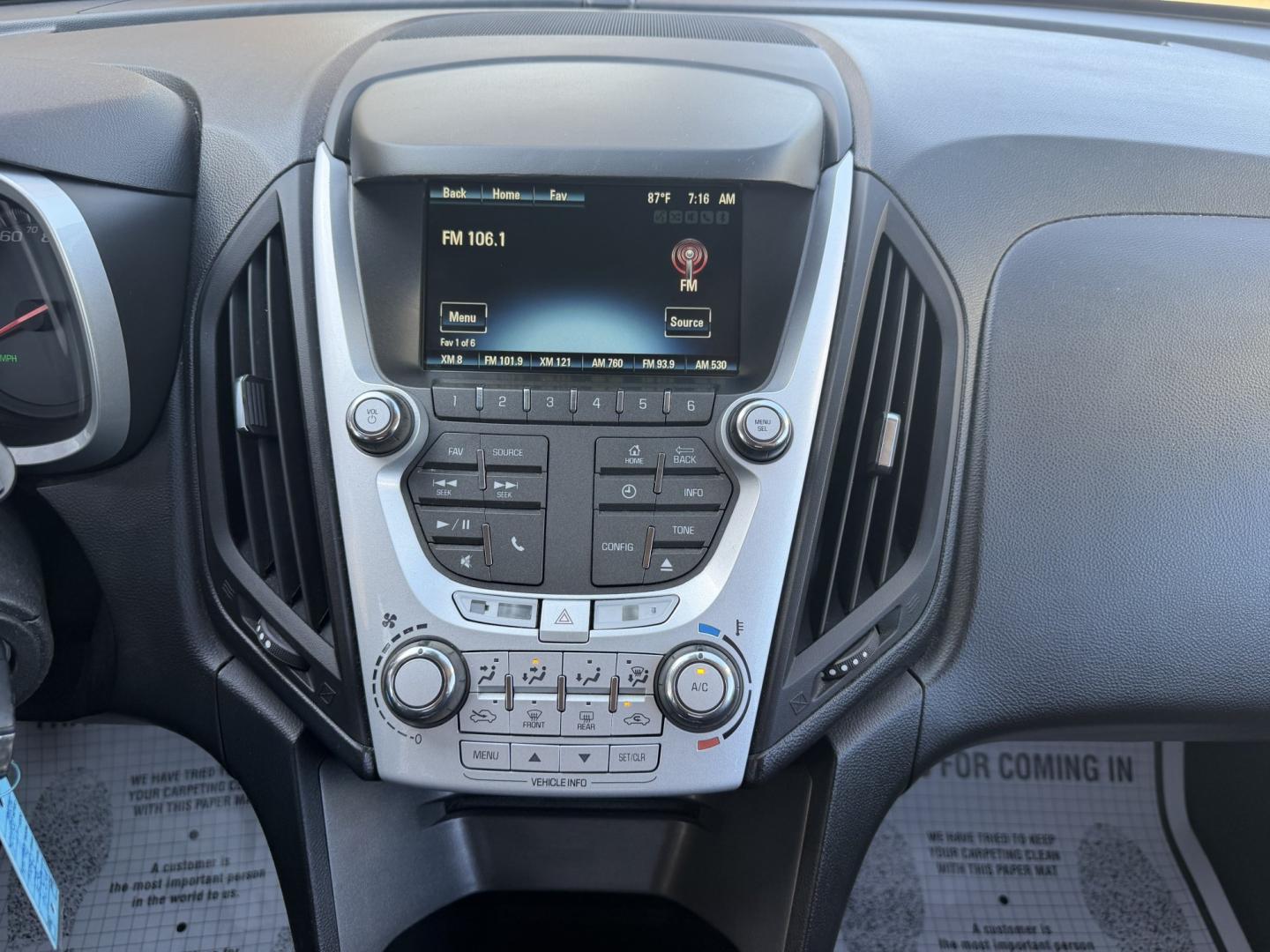 2015 BLACK CHEVROLET EQUINOX 1LT (2GNALBEK1F6) , located at 922 W. Beacon St., Philadelphia, MS, 39350, (601) 650-3675, 32.770447, -89.127151- Photo#17