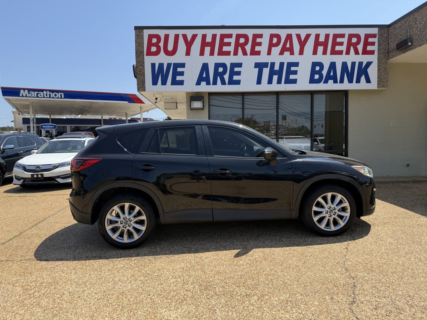 2015 BLACK MAZDA CX-5 GRAND TOURING (JM3KE2DY7F0) , located at 922 W. Beacon St., Philadelphia, MS, 39350, (601) 650-3675, 32.770447, -89.127151- Photo#6
