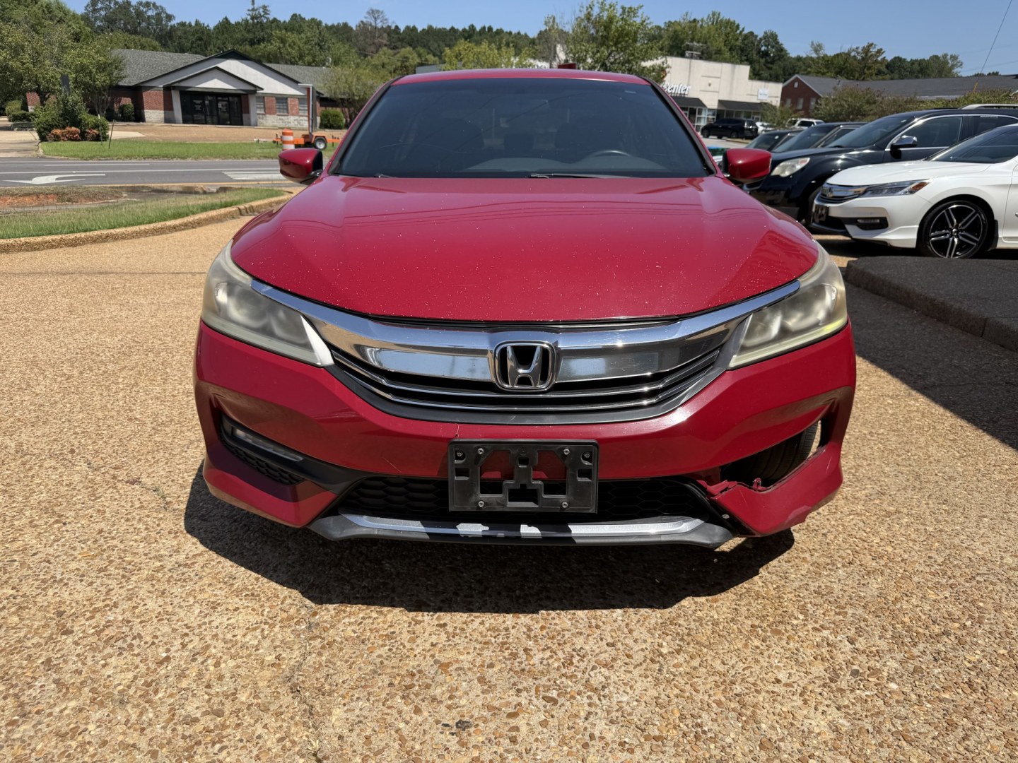 2017 RED HONDA ACCORD SPORT SE (1HGCR2F13HA) , located at 922 W. Beacon St., Philadelphia, MS, 39350, (601) 650-3675, 32.770447, -89.127151- Photo#1