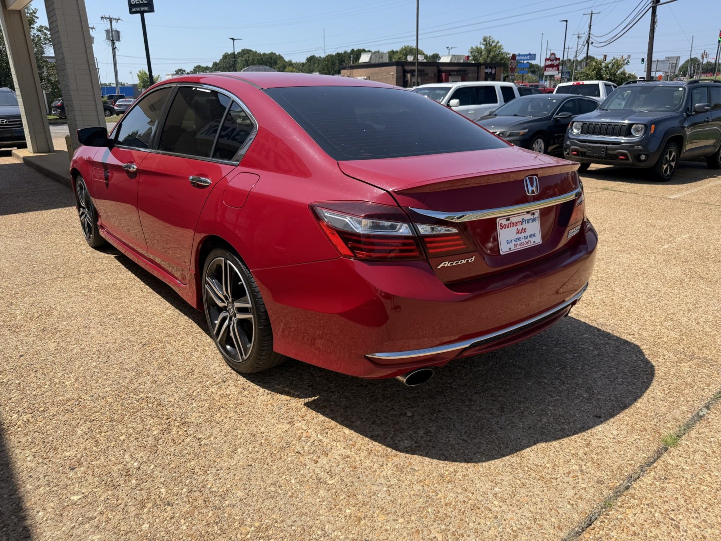 2017 RED HONDA ACCORD SPORT SE (1HGCR2F13HA) , located at 922 W. Beacon St., Philadelphia, MS, 39350, (601) 650-3675, 32.770447, -89.127151- Photo#3
