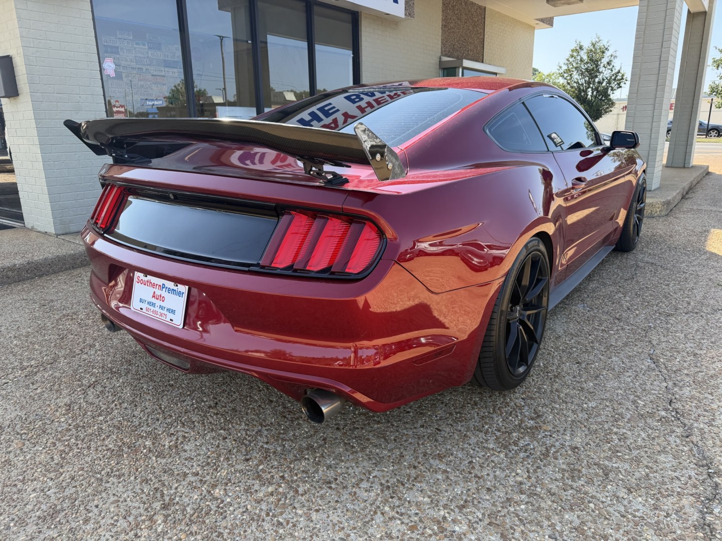 2016 RED FORD MUSTANG ECOBOOST (1FA6P8TH2G5) , located at 922 W. Beacon St., Philadelphia, MS, 39350, (601) 650-3675, 32.770447, -89.127151- Photo#5
