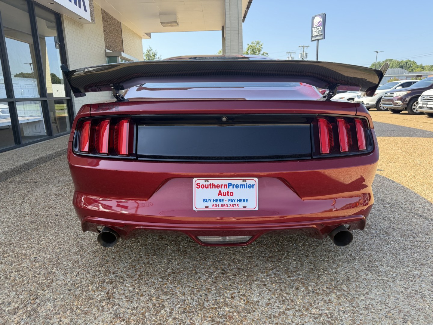 2016 RED FORD MUSTANG ECOBOOST (1FA6P8TH2G5) , located at 922 W. Beacon St., Philadelphia, MS, 39350, (601) 650-3675, 32.770447, -89.127151- Photo#4