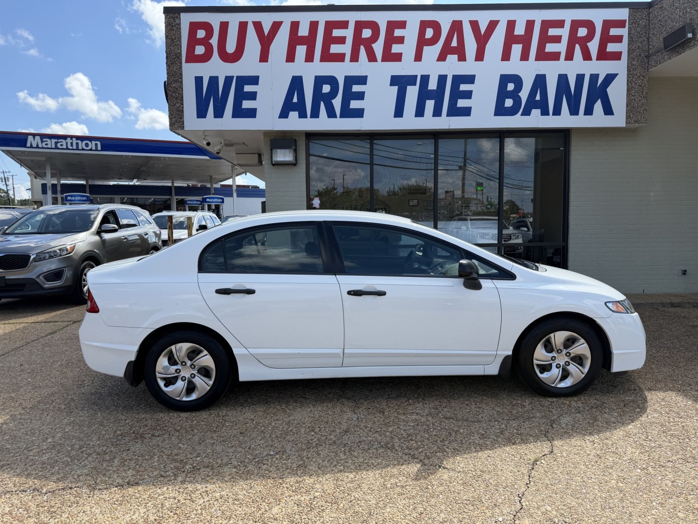2011 WHITE HONDA CIVIC VP (2HGFA1F3XBH) , located at 922 W. Beacon St., Philadelphia, MS, 39350, (601) 650-3675, 32.770447, -89.127151- Photo#6