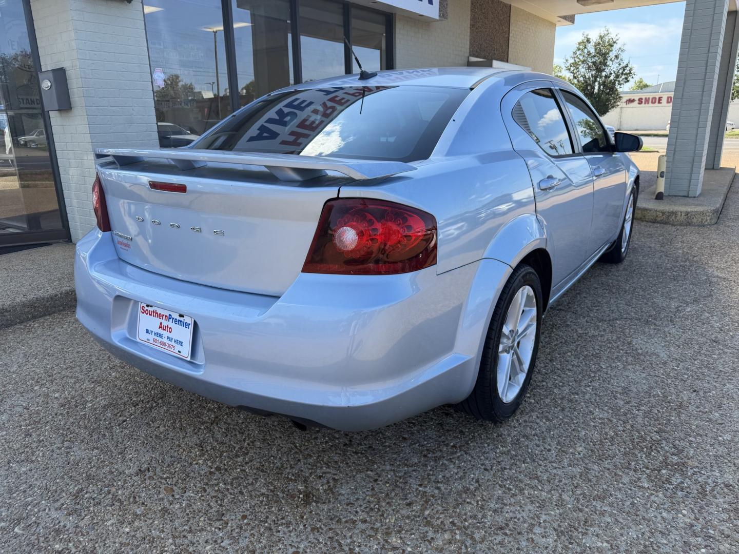 2013 BLUE DODGE AVENGER SE (1C3CDZAG6DN) , located at 922 W. Beacon St., Philadelphia, MS, 39350, (601) 650-3675, 32.770447, -89.127151- Photo#5