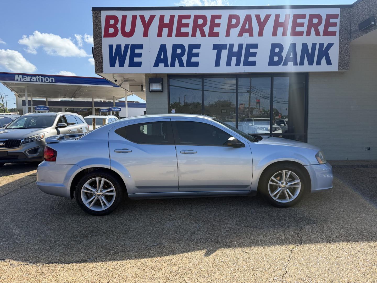 2013 BLUE DODGE AVENGER SE (1C3CDZAG6DN) , located at 922 W. Beacon St., Philadelphia, MS, 39350, (601) 650-3675, 32.770447, -89.127151- Photo#6