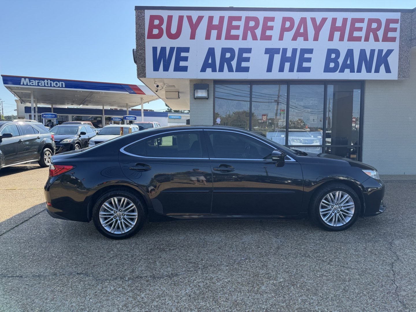 2014 BLACK LEXUS ES 350 BASE (JTHBK1GG8E2) , located at 922 W. Beacon St., Philadelphia, MS, 39350, (601) 650-3675, 32.770447, -89.127151- Photo#6