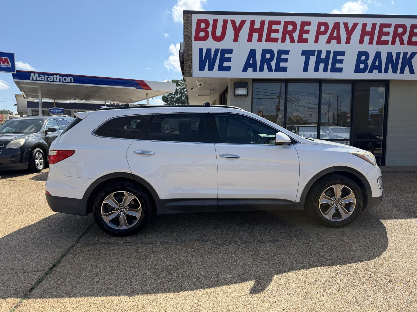 2013 WHITE HYUNDAI SANTA FE GLS (KM8SM4HF4DU) , located at 922 W. Beacon St., Philadelphia, MS, 39350, (601) 650-3675, 32.770447, -89.127151- Photo#6