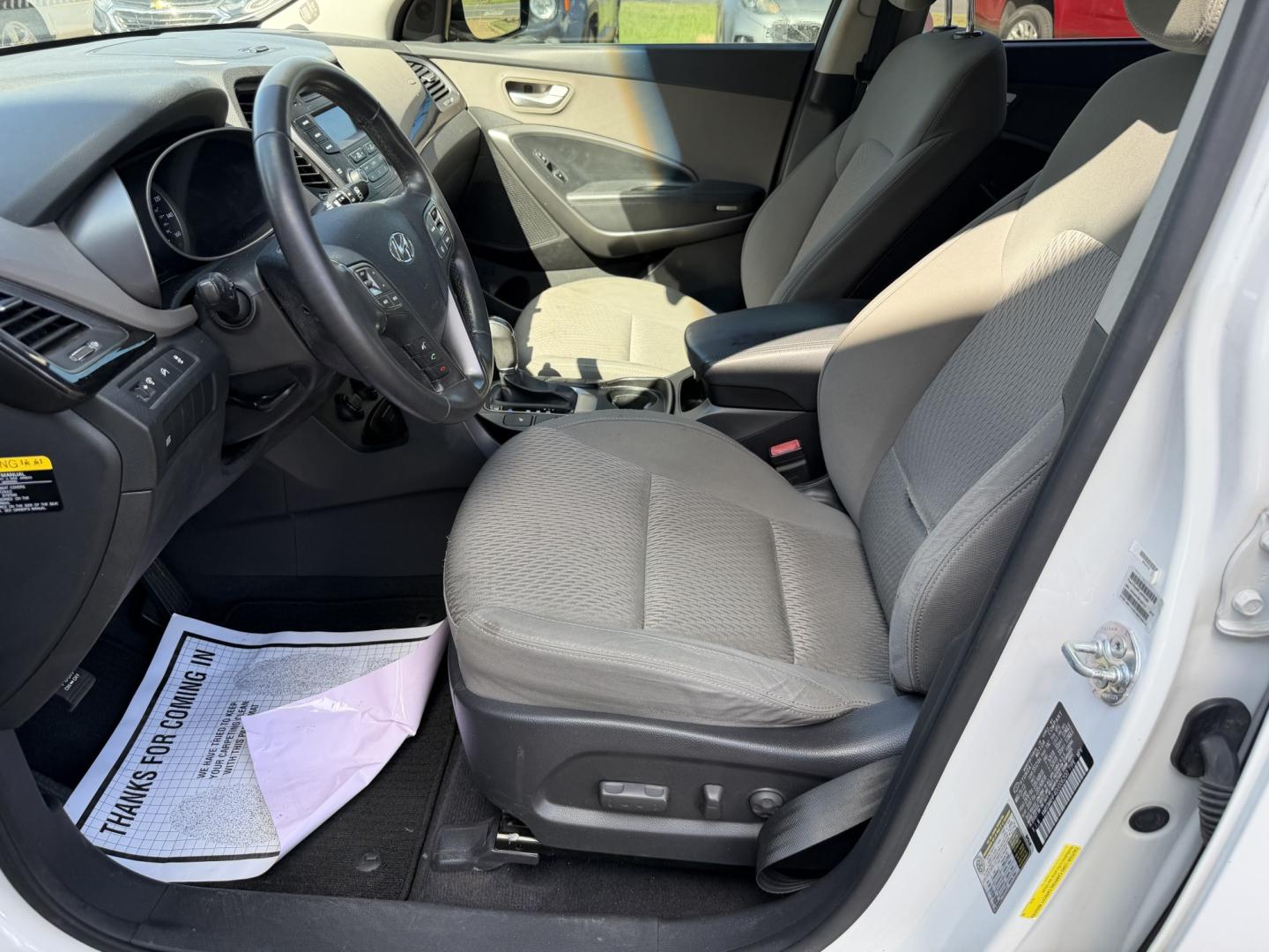 2013 WHITE HYUNDAI SANTA FE GLS (KM8SM4HF4DU) , located at 922 W. Beacon St., Philadelphia, MS, 39350, (601) 650-3675, 32.770447, -89.127151- Photo#9
