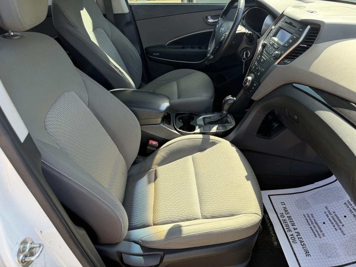 2013 WHITE HYUNDAI SANTA FE GLS (KM8SM4HF4DU) , located at 922 W. Beacon St., Philadelphia, MS, 39350, (601) 650-3675, 32.770447, -89.127151- Photo#10