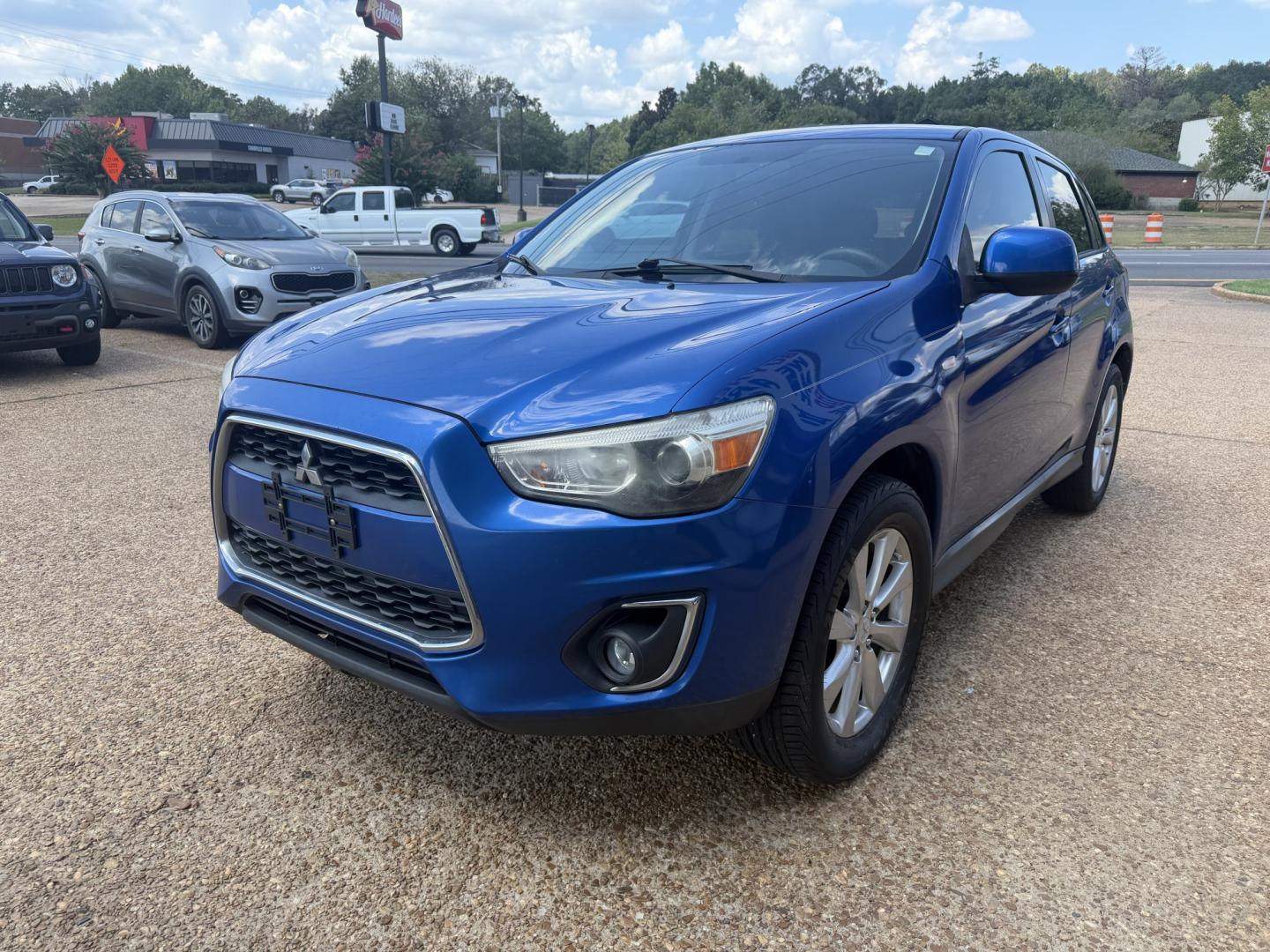 2015 BLUE MITSUBISHI OUTLANDER SPORT ES (4A4AP3AU0FE) , located at 922 W. Beacon St., Philadelphia, MS, 39350, (601) 650-3675, 32.770447, -89.127151- Photo#2