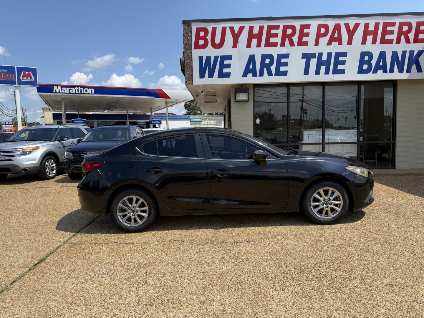 2016 BLACK MAZDA MAZDA3 I TOURING (JM1BM1V71G1) , located at 922 W. Beacon St., Philadelphia, MS, 39350, (601) 650-3675, 32.770447, -89.127151- Photo#6