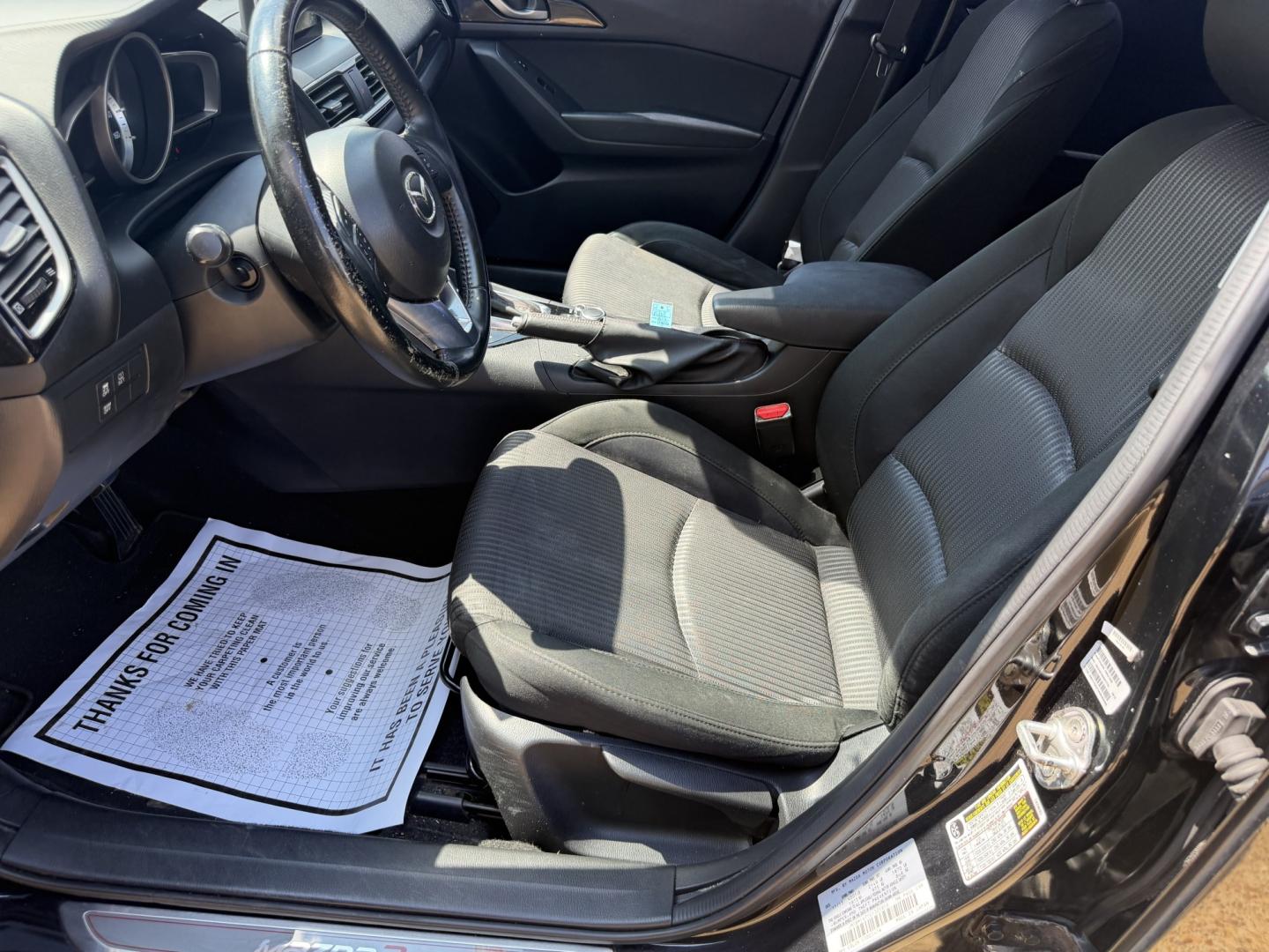 2016 BLACK MAZDA MAZDA3 I TOURING (JM1BM1V71G1) , located at 922 W. Beacon St., Philadelphia, MS, 39350, (601) 650-3675, 32.770447, -89.127151- Photo#9