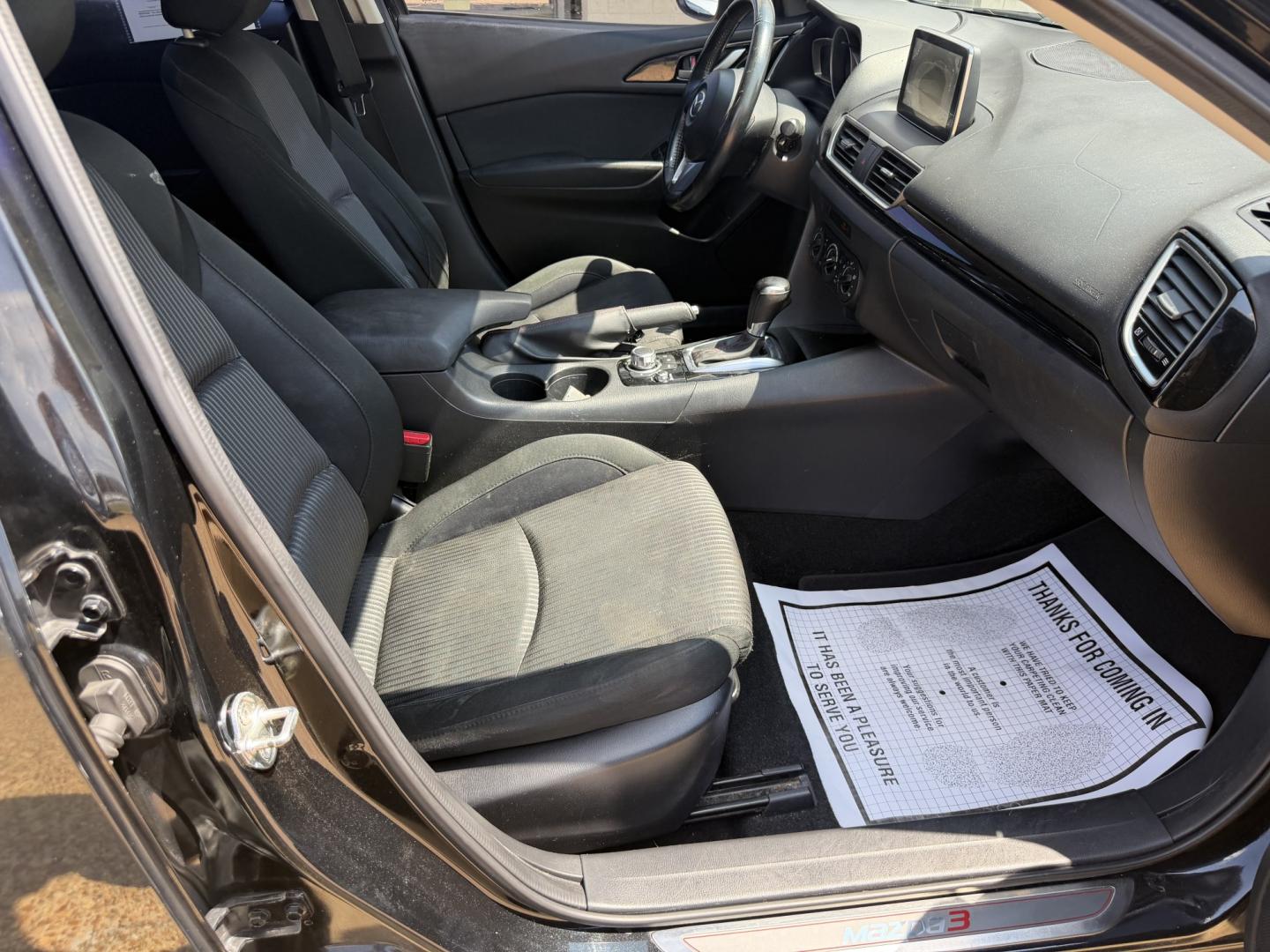 2016 BLACK MAZDA MAZDA3 I TOURING (JM1BM1V71G1) , located at 922 W. Beacon St., Philadelphia, MS, 39350, (601) 650-3675, 32.770447, -89.127151- Photo#10