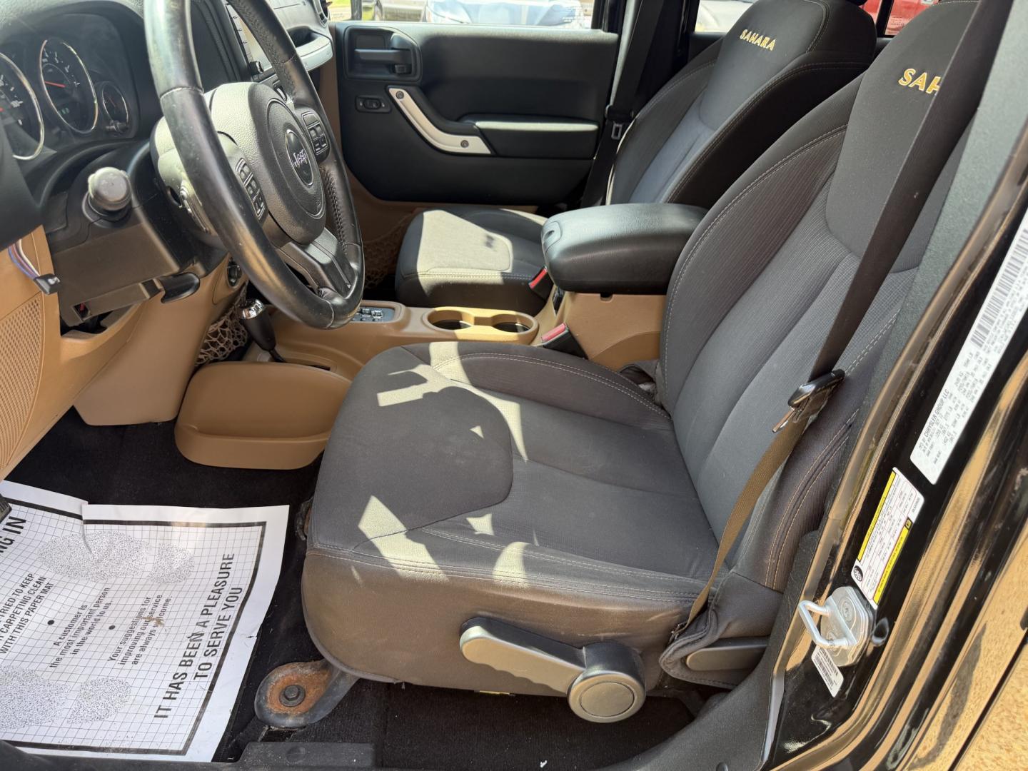 2013 BLACK JEEP WRANGLER UNLIMITED S (1C4HJWEG4DL) , located at 922 W. Beacon St., Philadelphia, MS, 39350, (601) 650-3675, 32.770447, -89.127151- Photo#9
