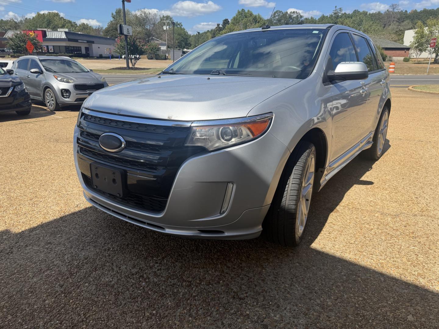 2013 SILVER FORD EDGE SPORT (2FMDK3AK9DB) , located at 922 W. Beacon St., Philadelphia, MS, 39350, (601) 650-3675, 32.770447, -89.127151- Photo#2