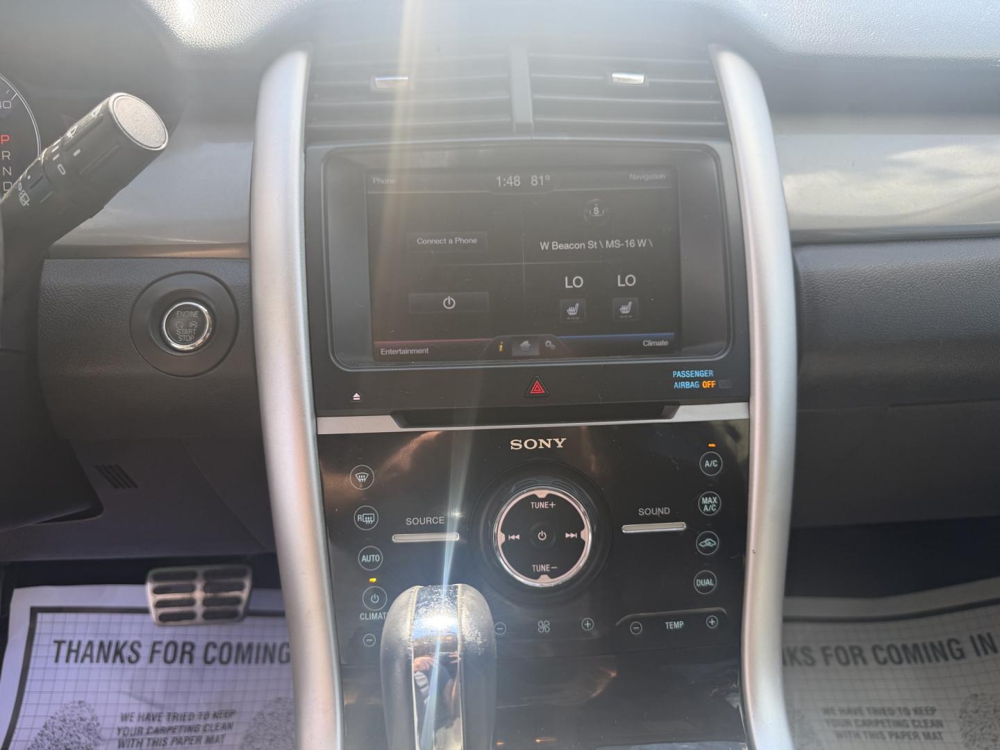2013 SILVER FORD EDGE SPORT (2FMDK3AK9DB) , located at 922 W. Beacon St., Philadelphia, MS, 39350, (601) 650-3675, 32.770447, -89.127151- Photo#17