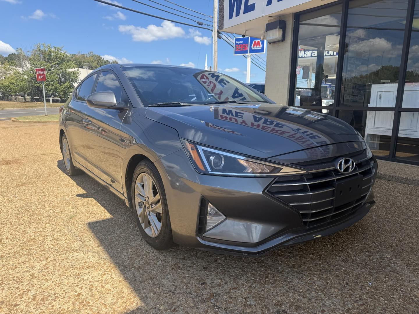 2019 GRAY HYUNDAI ELANTRA VE (5NPD84LF2KH) , located at 922 W. Beacon St., Philadelphia, MS, 39350, (601) 650-3675, 32.770447, -89.127151- Photo#0