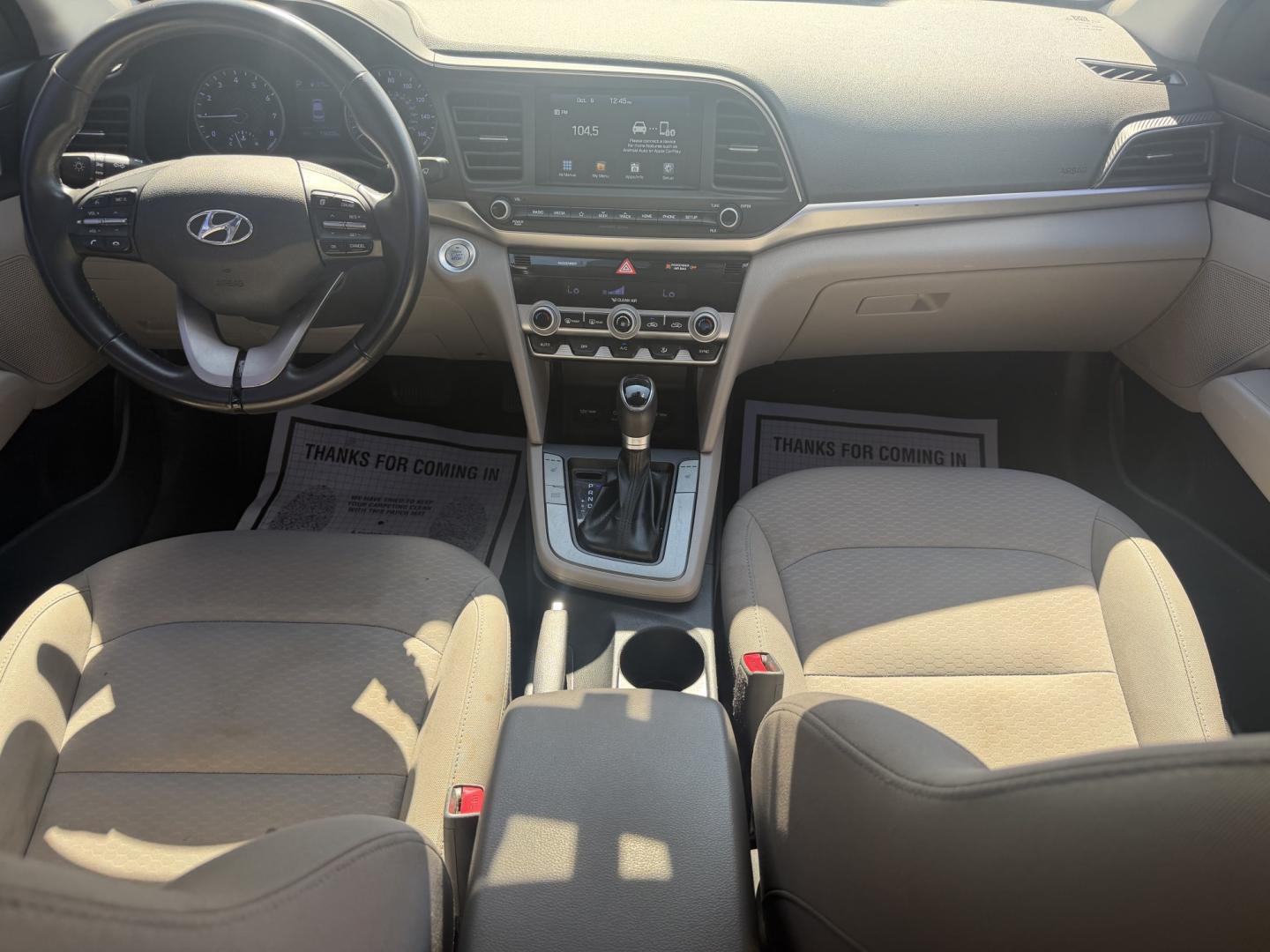 2019 GRAY HYUNDAI ELANTRA VE (5NPD84LF2KH) , located at 922 W. Beacon St., Philadelphia, MS, 39350, (601) 650-3675, 32.770447, -89.127151- Photo#16