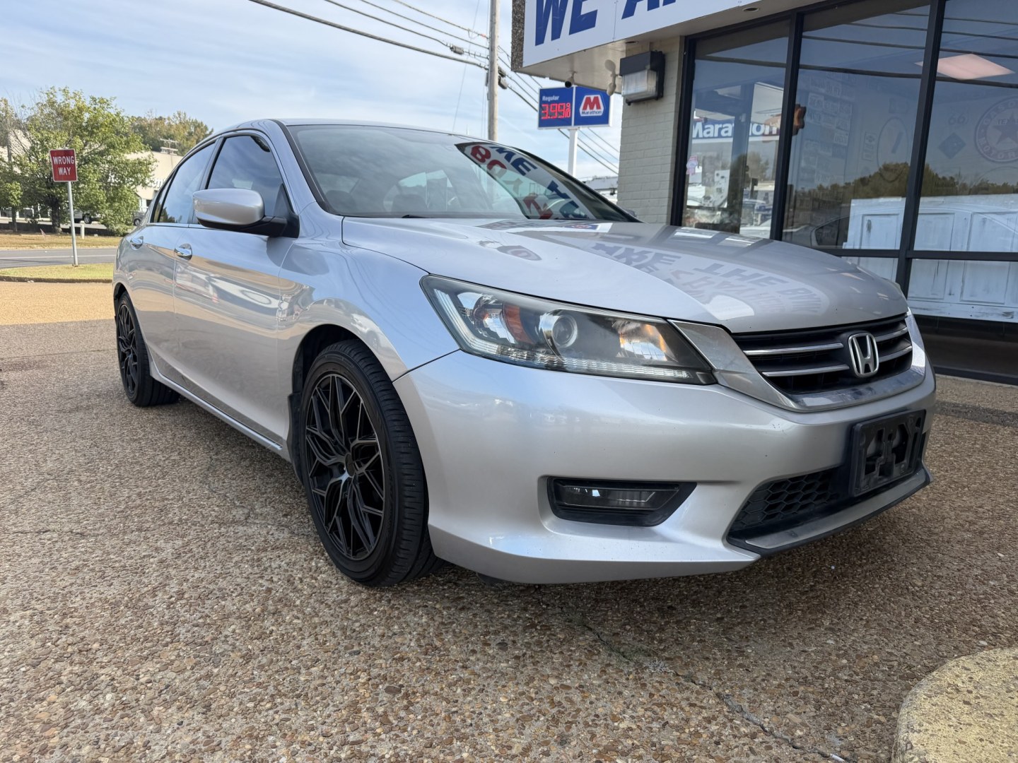 2014 SILVER HONDA ACCORD SPORT (1HGCR2F55EA) , located at 922 W. Beacon St., Philadelphia, MS, 39350, (601) 650-3675, 32.770447, -89.127151- Photo#0