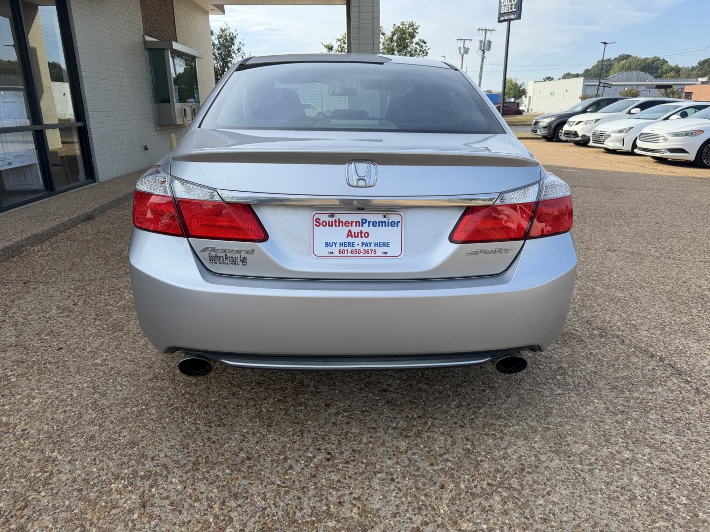 2014 SILVER HONDA ACCORD SPORT (1HGCR2F55EA) , located at 922 W. Beacon St., Philadelphia, MS, 39350, (601) 650-3675, 32.770447, -89.127151- Photo#4