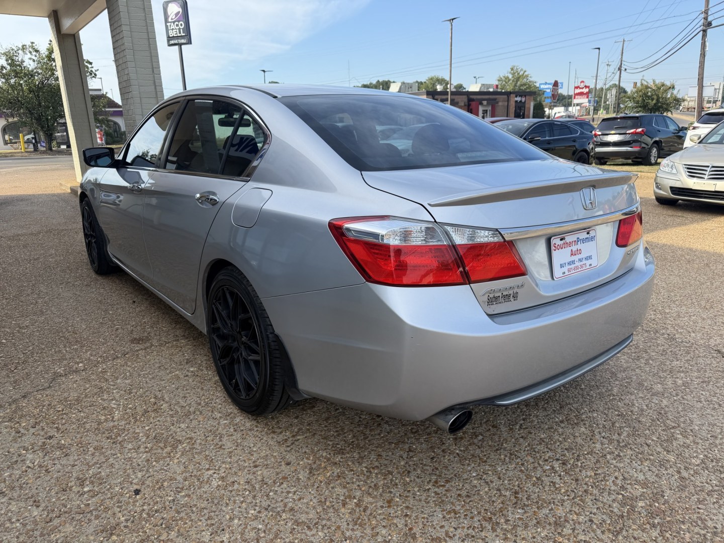 2014 SILVER HONDA ACCORD SPORT (1HGCR2F55EA) , located at 922 W. Beacon St., Philadelphia, MS, 39350, (601) 650-3675, 32.770447, -89.127151- Photo#3
