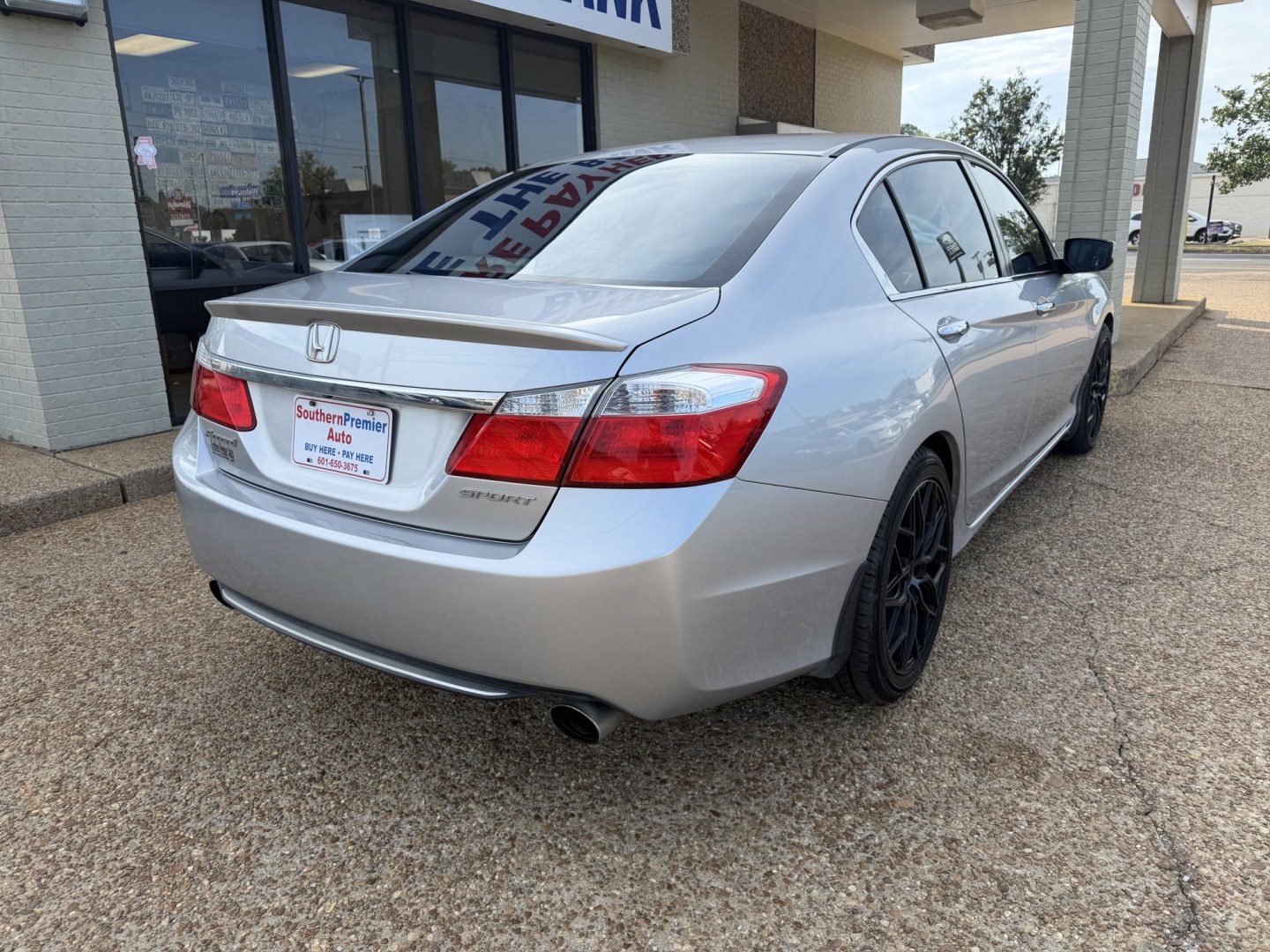 2014 SILVER HONDA ACCORD SPORT (1HGCR2F55EA) , located at 922 W. Beacon St., Philadelphia, MS, 39350, (601) 650-3675, 32.770447, -89.127151- Photo#5
