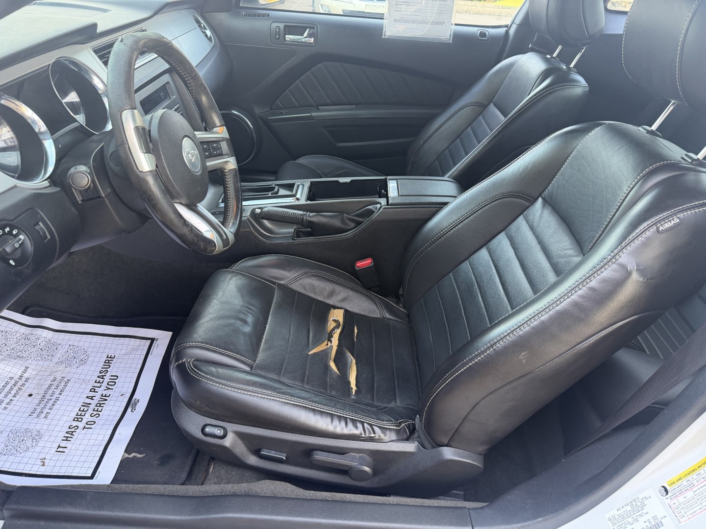 2014 WHITE FORD MUSTANG BASE (1ZVBP8AM4E5) , located at 922 W. Beacon St., Philadelphia, MS, 39350, (601) 650-3675, 32.770447, -89.127151- Photo#9
