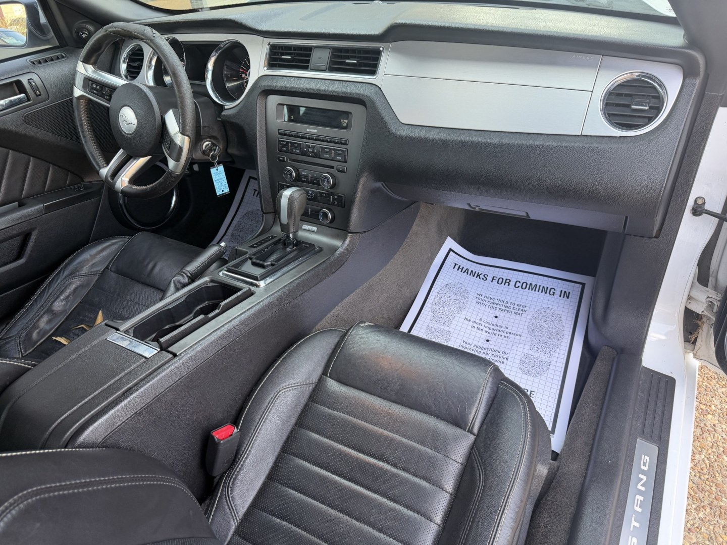 2014 WHITE FORD MUSTANG BASE (1ZVBP8AM4E5) , located at 922 W. Beacon St., Philadelphia, MS, 39350, (601) 650-3675, 32.770447, -89.127151- Photo#11